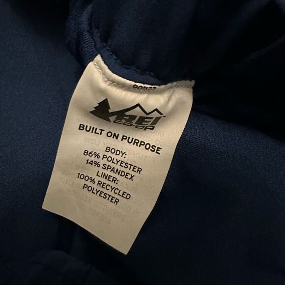 REI Men’s Size XL Athletic Shorts Blue Performance Stretch Activewear Lined - Picture 4 of 8